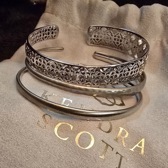 Kendra Scott Silver Tiana Cuff Bracelet Set - Picture 6 of 16